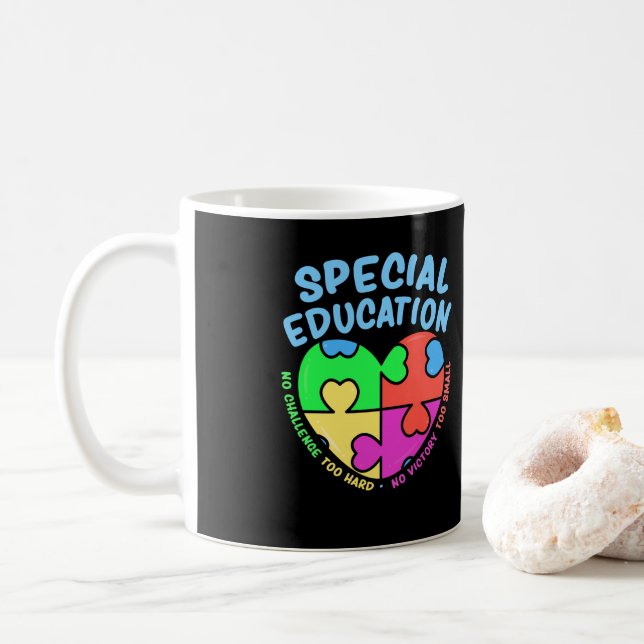 Taza De Café Enseñanza preescolar de educación especial (Con donut)
