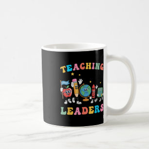 Taza De Café Enseñanza Retro Líderes Futuros Profesor Groovy de
