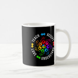Taza De Café Enseñar a aceptar el amor Entender el autismo de l