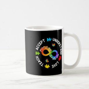 Taza De Café Enseñar Aceptar Entender Amor Autismo Conciencia I