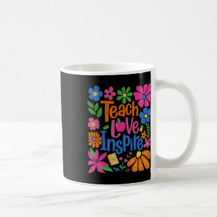 Taza De Café Enseñar Amar Inspirar De vuelta a la escuela
