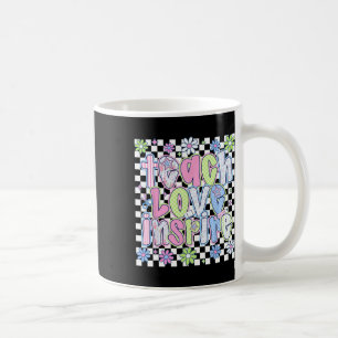 Taza De Café Enseñar Amar Inspirar Maestro Primer Día Divertido