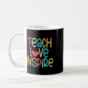 Taza De Café Enseñar Amar Inspirar Primer Día Byck Para Escuela