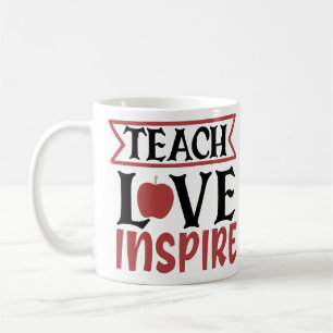 Taza De Café Enseñar Amor Inspirado