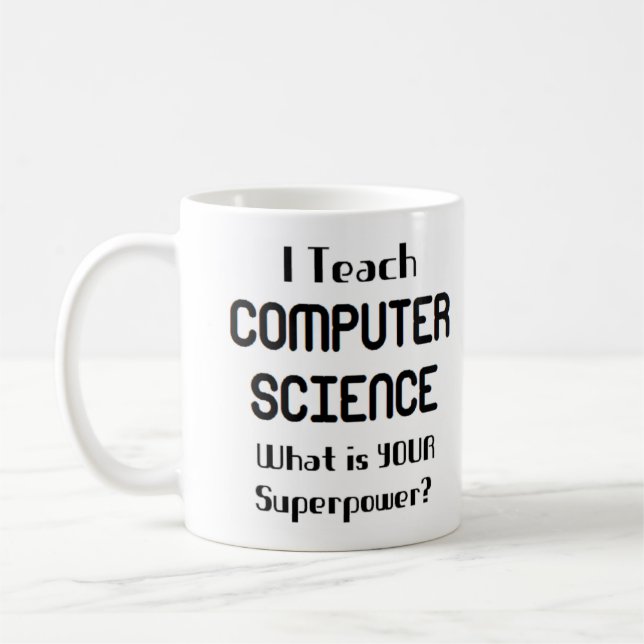 Taza De Café enseñar ciencias de la computación (Izquierda)