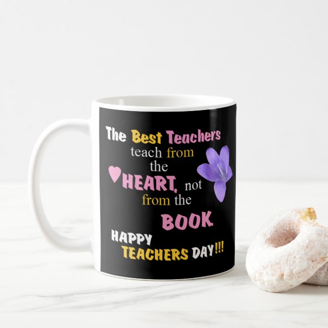 Taza De Café Enseñar desde el corazón (Con donut)