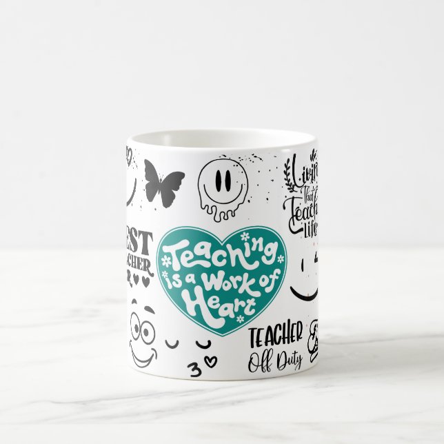 Taza De Café enseñar es un trabajo del corazón (Centro)