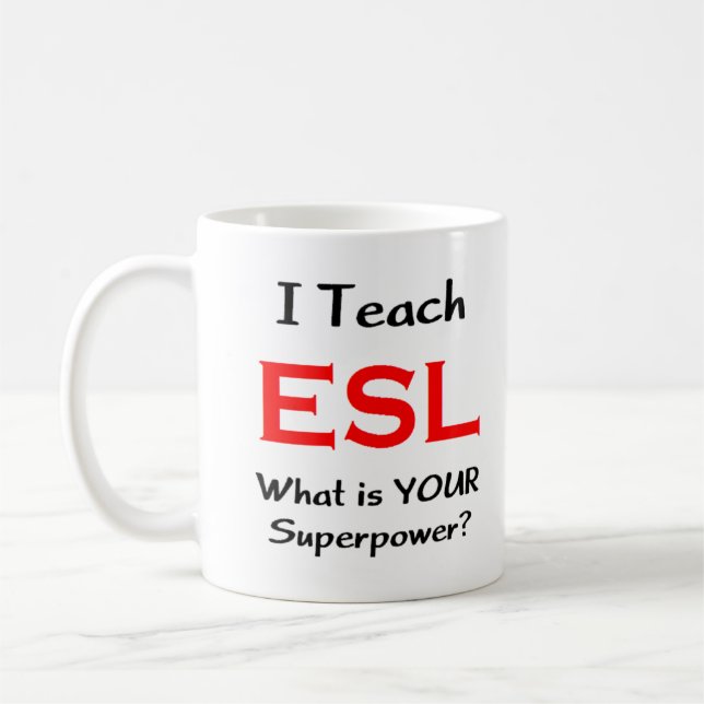 Taza De Café enseñar esl (Izquierda)
