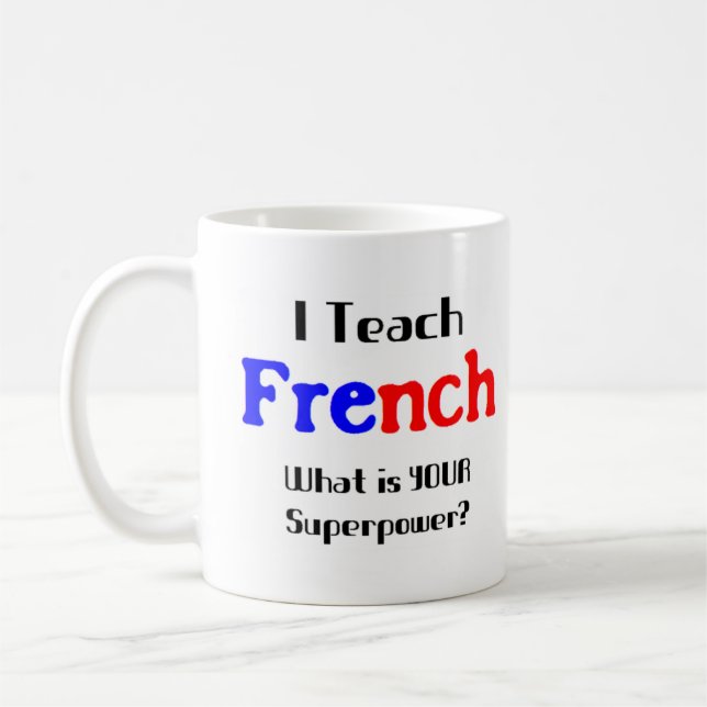 Taza De Café enseñar francés (Izquierda)