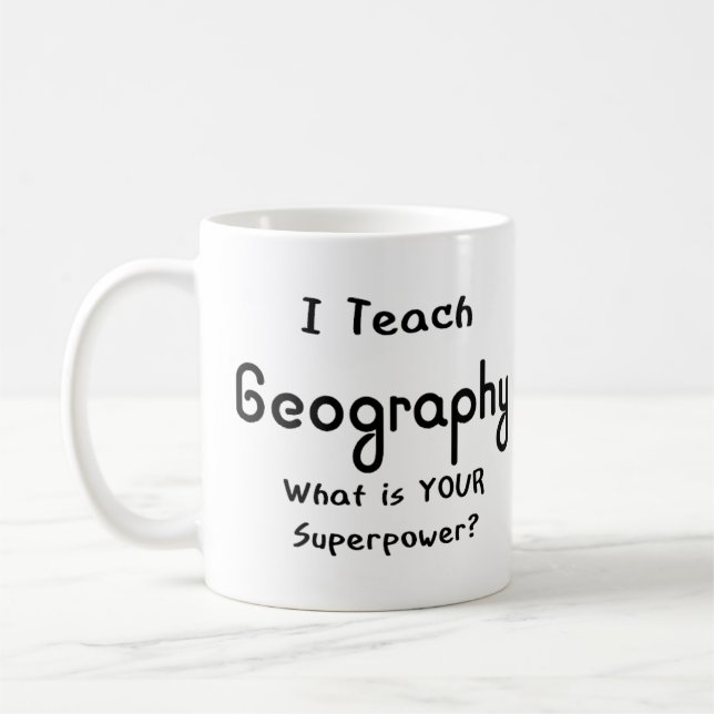 Taza De Café enseñar geografía (Izquierda)