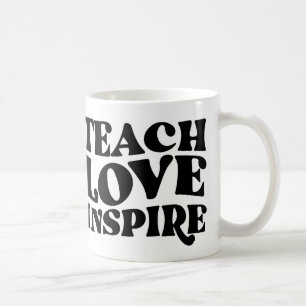 TAZA DE CAFÉ ENSEÑAR INSPIRACIÓN DE AMOR, UN REGALO ENCANTADOR 
