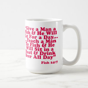 Taza De Café Enseñe a un hombre a pescar