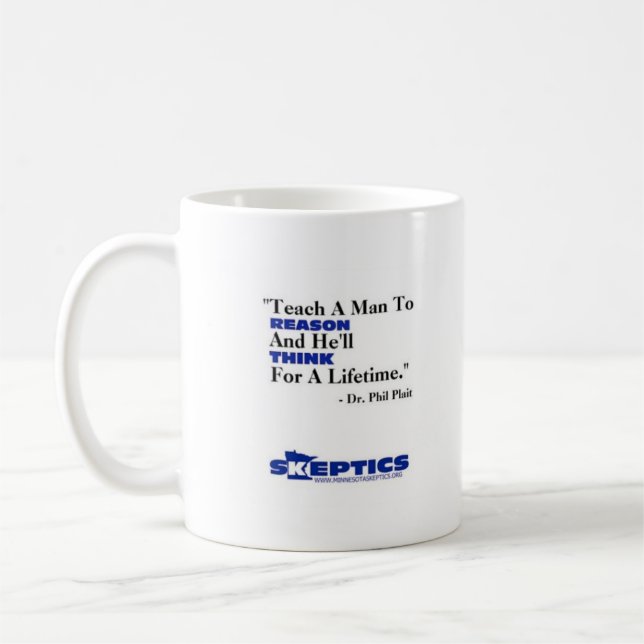 Taza De Café Enseñe a un hombre a razonar… (Izquierda)