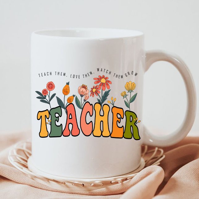 Taza De Café Enséñenles a ellos amarlos, observen crecer. Regal (teach them,love them, watch them grow Mug,teacher gift,teacher appreciation gifts,teacher gift,inspi)