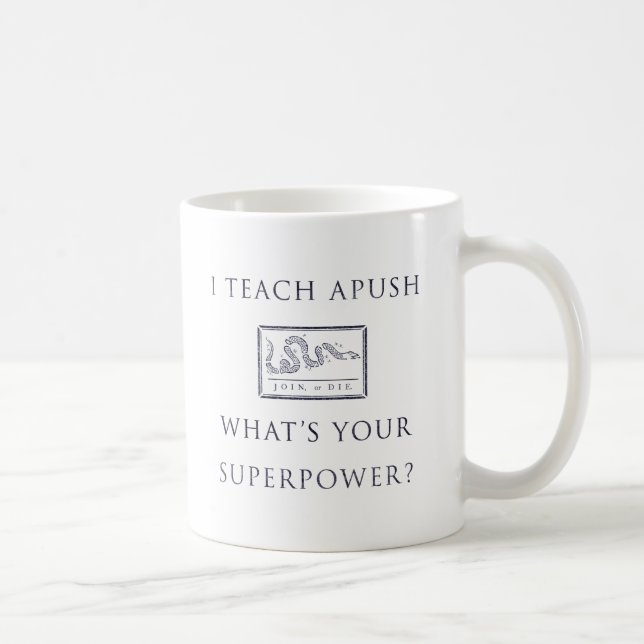 Taza De Café Enseño a APUSH (únase a o muera) (Derecha)