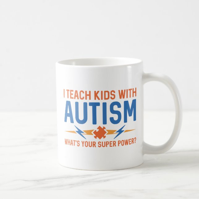 Taza De Café Enseño A Los Niños Con Autismo (Derecha)