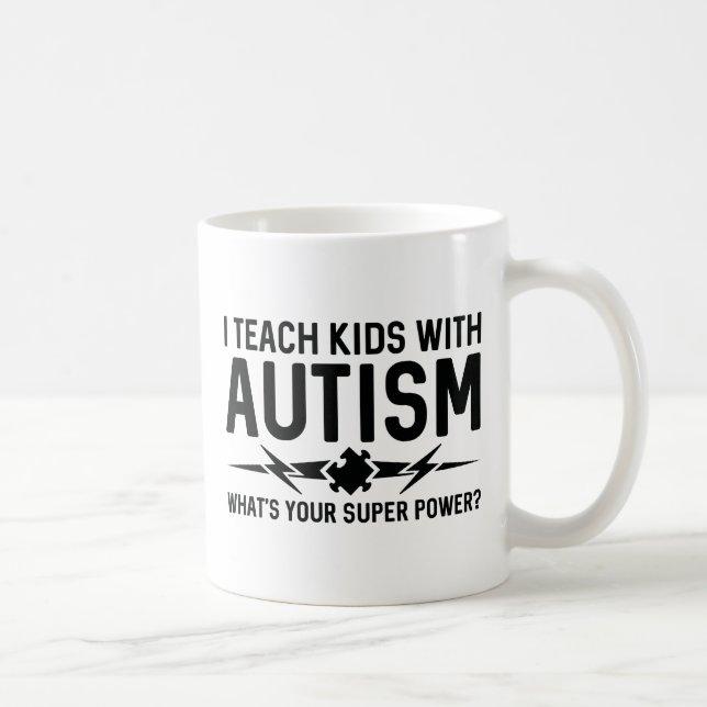 Taza De Café Enseño A Los Niños Con Autismo (Derecha)