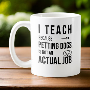 Taza De Café Enseño A Un Maestro De Amante Perro Personalizado 