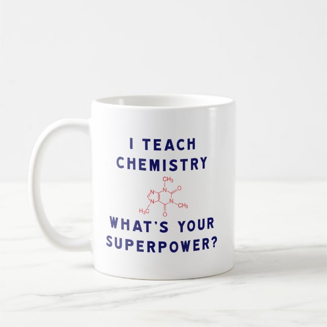 Taza De Café ¿Enseño química a cuál es su superpotencia? (Izquierda)