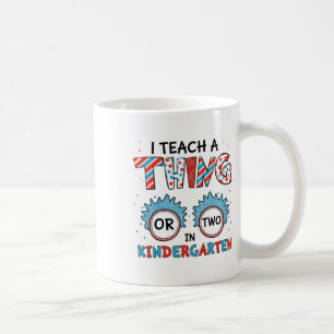 Taza De Café Enseñó una cosa u otra en kindergarten de vuelta a