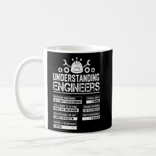 Taza De Café Entendimiento Mecánico De Ingeniería Sarcástica En (Izquierda)