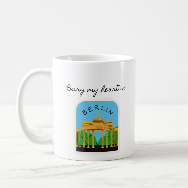 Taza De Café Enterrar mi corazón en Berlín (Izquierda)