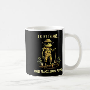 Taza De Café Enterré cosas quizás plantas quizás personas 