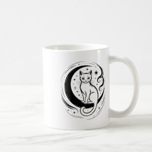 Taza De Café Enthusiasta de la Meditación Yoga Flor de Loto Gat