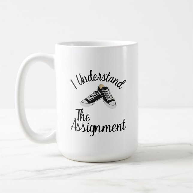 Taza De Café Entiendo el regalo de la concentración azul del vo (Izquierda)