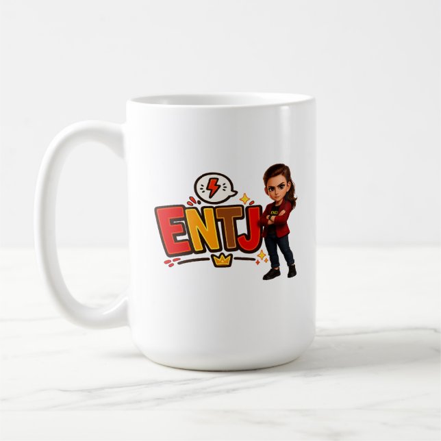 Taza De Café ENTJ — A Conquistadora Visionária (Izquierda)