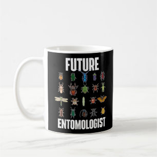 Taza De Café Entomólogo futuro - Coleccionista de fallos y amor