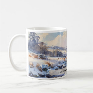 Taza De Café Entorno de invierno inglés personalizable