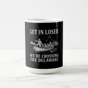 Taza De Café Entra Perdedor   Meme de Washington Delaware