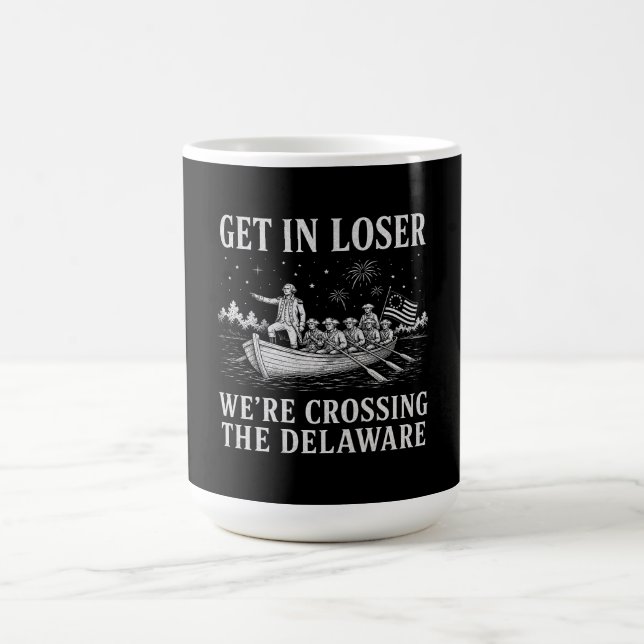 Taza De Café Entra Perdedor | Meme de Washington Delaware (Centro)