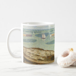 Taza De Café Entrada al Puerto de Georges Seurat, Arte Vintage