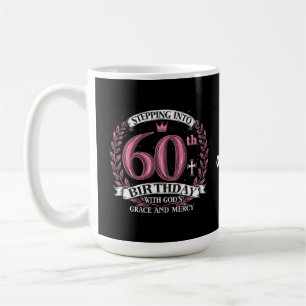 Taza De Café Entrando en Mi cumpleaños número 60 con la gracia