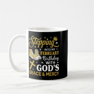 Taza De Café Entrando en Zapatillas de Cumpleaños de Febrero Cu