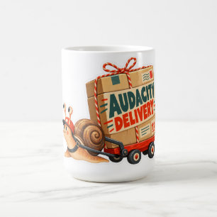 Taza De Café Entrega Audacia Caracol Divertido