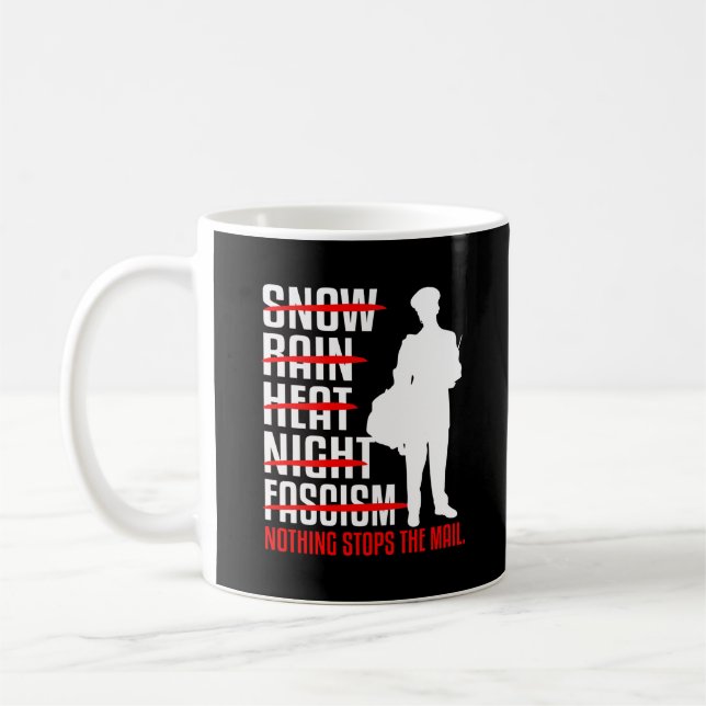 Taza De Café Entrega de correo postal de transportista postal (Izquierda)