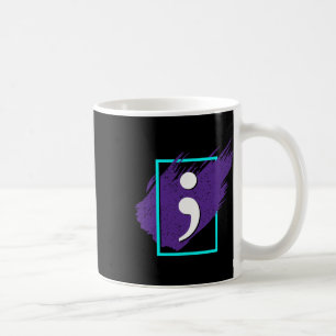 Taza De Café Entrega de Semicolon Suicide Awareness Men