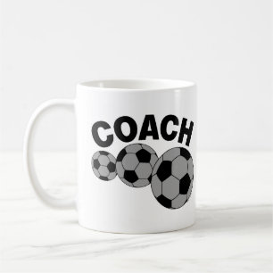 Taza De Café Entrenador 3 bolas de fútbol