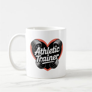 Taza De Café Entrenador atlético Mug de corazón - entrenador de