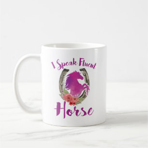 Taza De Café Entrenador de amantes ecuestres hablo caballo flui