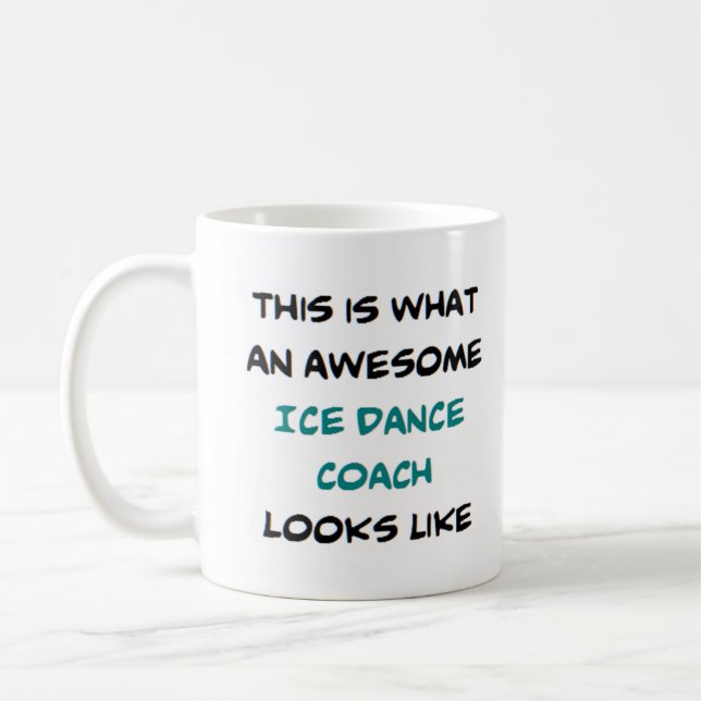 Taza De Café entrenador de baile de hielo, impresionante (Izquierda)
