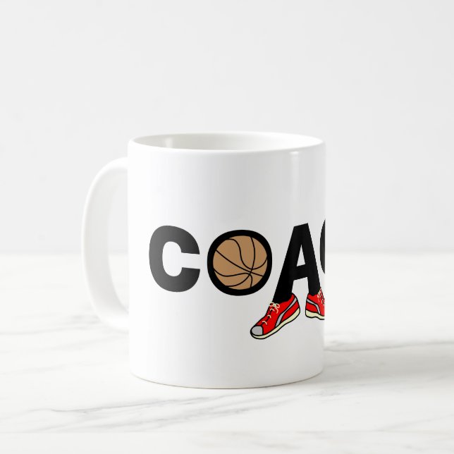 Taza De Café Entrenador de baloncesto (Anverso izquierdo)