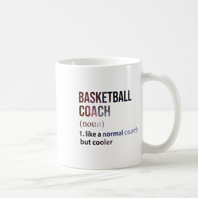 Taza De Café Entrenador De Baloncesto Como Un Entrenador Normal (Derecha)