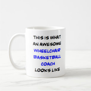 Taza De Café entrenador de baloncesto en silla de ruedas