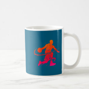 Taza De Café Entrenador de Baloncesto Masculino Regateando