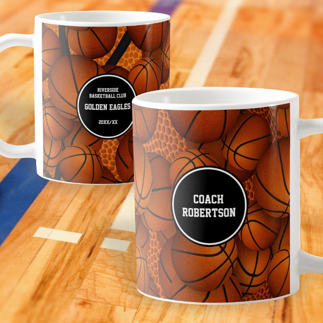 Taza De Café entrenador de baloncesto nombre deporte temporada  (Subido por el creador)
