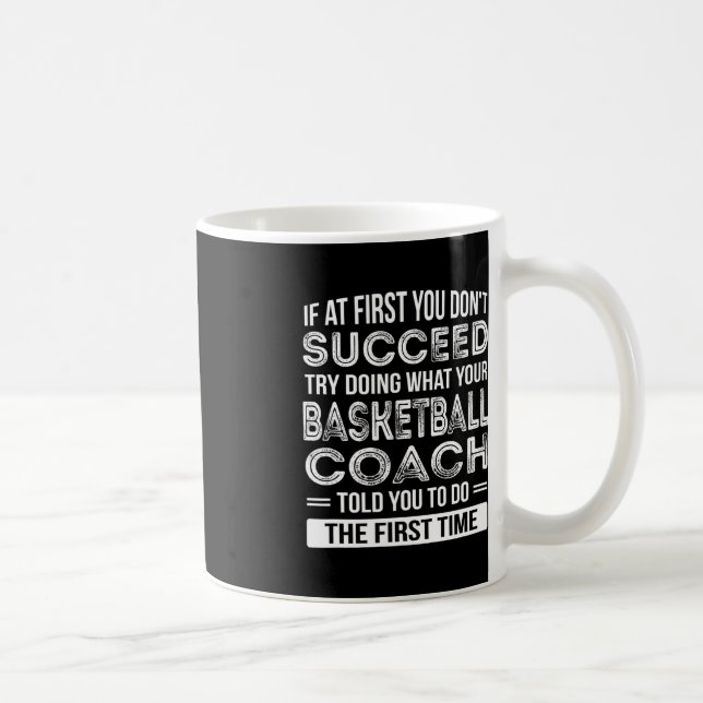 Taza De Café Entrenador de básquetbol regalo Diversión gracias  (Derecha)